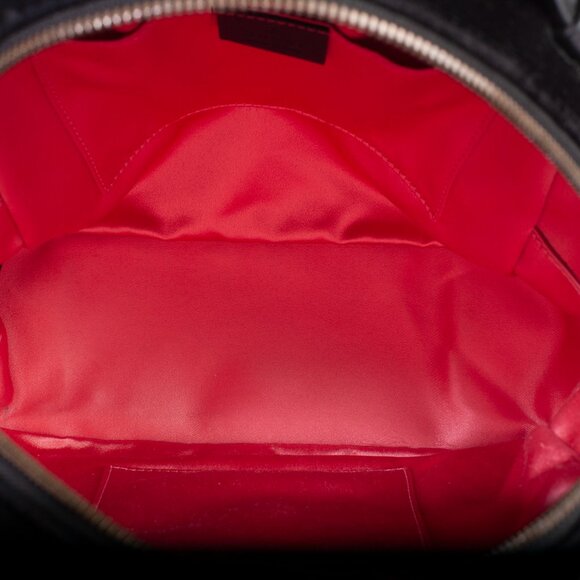 Authentic Black Gucci Velvet Matelasse GG Marmont Dome Backpack - Picture 10 of 11